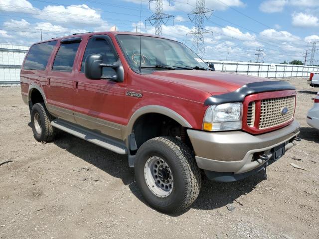 1FMSU45P03EC79432 - 2003 FORD EXCURSION EDDIE BAUER BURGUNDY photo 4