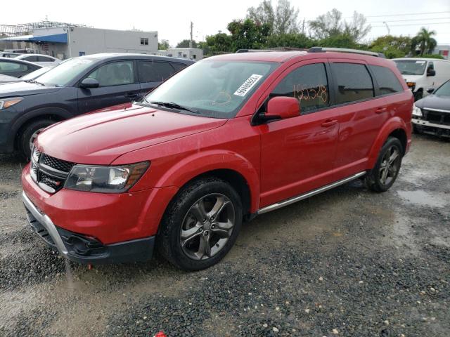 3C4PDCGB8ET311942 - 2014 DODGE JOURNEY CROSSROAD RED photo 1