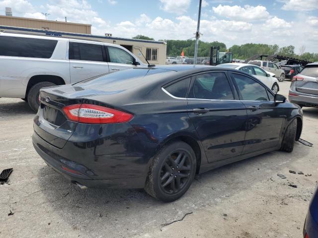 1FA6P0H71E5376973 - 2014 FORD FUSION SE BLACK photo 3