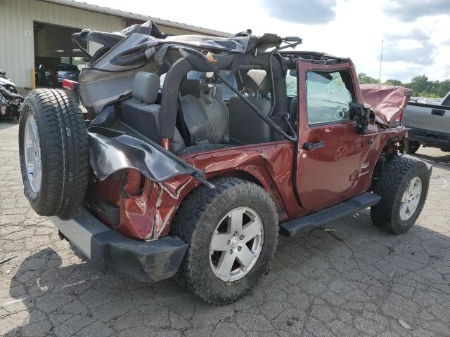 1J4GA5D14AL164681 - 2010 JEEP WRANGLER SAHARA BURGUNDY photo 3