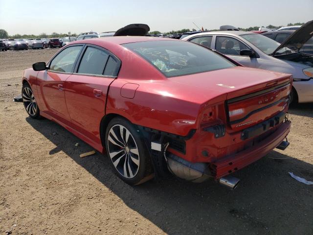 2C3CDXEJ0DH529417 - 2013 DODGE CHARGER SRT-8 RED photo 2