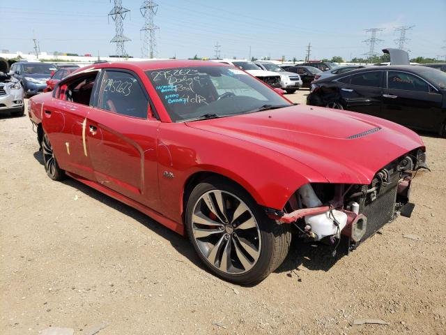 2C3CDXEJ0DH529417 - 2013 DODGE CHARGER SRT-8 RED photo 4