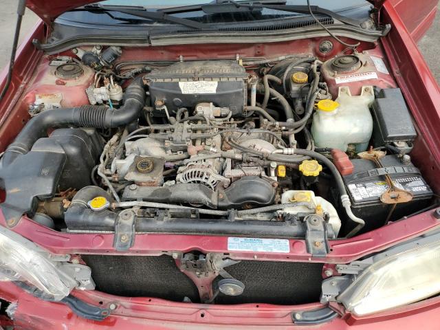 JF1SF65642H729121 - 2002 SUBARU FORESTER S წითელი ფოტო 11