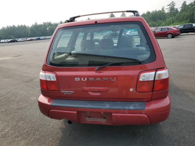 JF1SF65642H729121 - 2002 SUBARU FORESTER S წითელი ფოტო 6