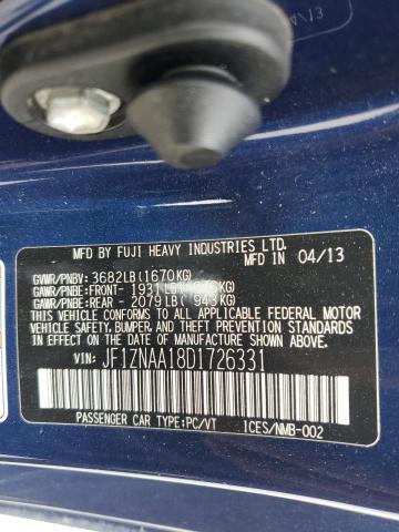 JF1ZNAA18D1726331 - 2013 TOYOTA SCION FR-S 蓝色 照片 13