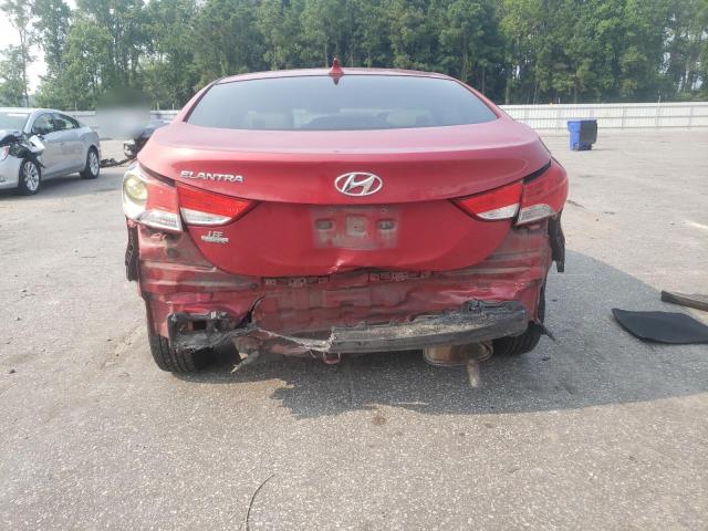 KMHDH4AE8DU975710 - 2013 HYUNDAI ELANTRA GLS RED photo 6