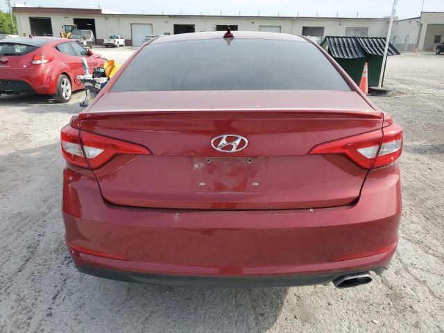 5NPE24AF7FH249255 - 2015 HYUNDAI SONATA SE RED photo 6