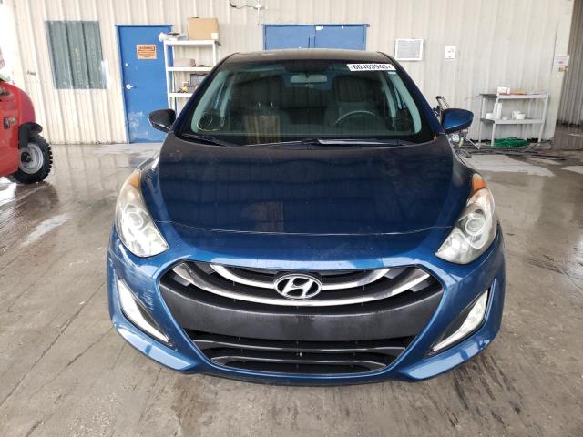 KMHD35LH6EU181382 - 2014 HYUNDAI ELANTRA GT BLUE photo 5