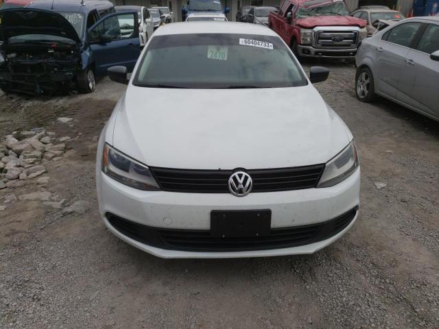 3VW2K7AJ4EM435205 - 2014 VOLKSWAGEN JETTA BASE WHITE photo 5