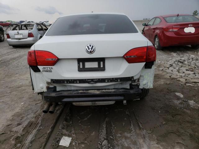 3VW2K7AJ4EM435205 - 2014 VOLKSWAGEN JETTA BASE WHITE photo 6