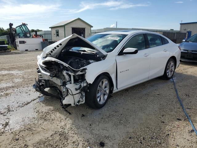 1G1ZD5STXMF021028 - 2021 CHEVROLET MALIBU LT WHITE photo 1