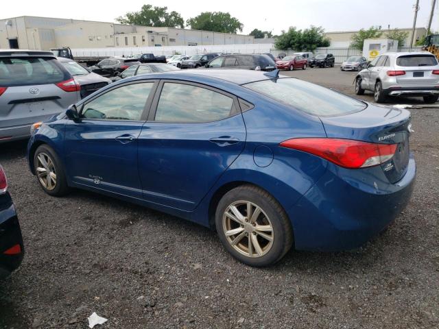 KMHDH4AE5DU992321 - 2013 HYUNDAI ELANTRA GLS BLUE photo 2