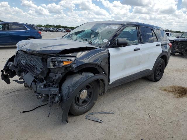 1FM5K8AB9MGB46937 - 2021 FORD EXPLORER POLICE INTERCEPTOR 双色 照片 1