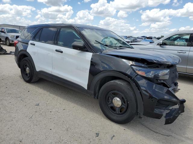 1FM5K8AB9MGB46937 - 2021 FORD EXPLORER POLICE INTERCEPTOR 双色 照片 4