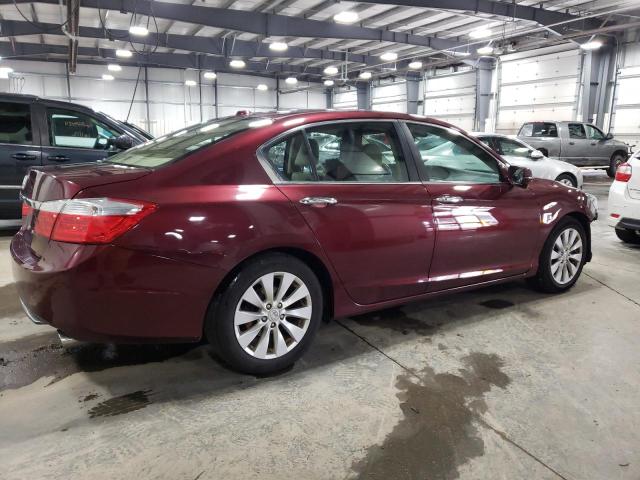 1HGCR2F89DA196355 - 2013 HONDA ACCORD EXL BURGUNDY photo 3