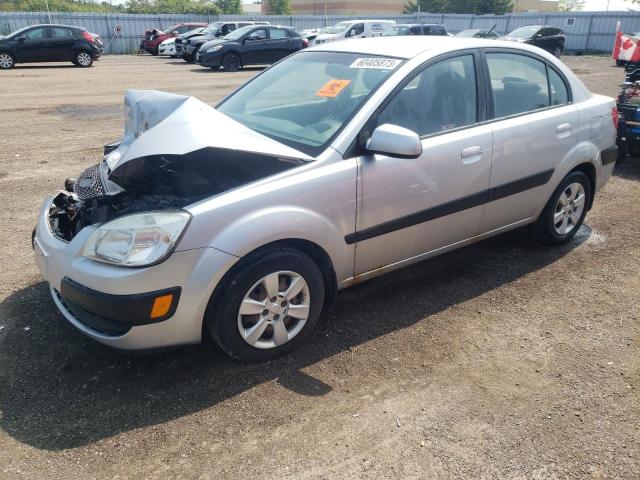 KNADE123776290161 - 2007 KIA RIO BASE SILVER photo 1