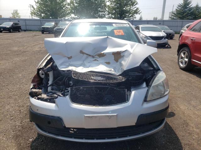 KNADE123776290161 - 2007 KIA RIO BASE SILVER photo 5