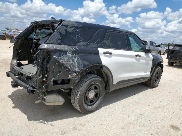 1FM5K8AB4MGC33533 - 2021 FORD EXPLORER POLICE INTERCEPTOR TWO TONE photo 3