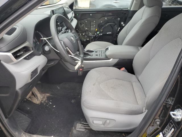 5TDCZRBH7NS180589 - 2022 TOYOTA HIGHLANDER L BLACK photo 7