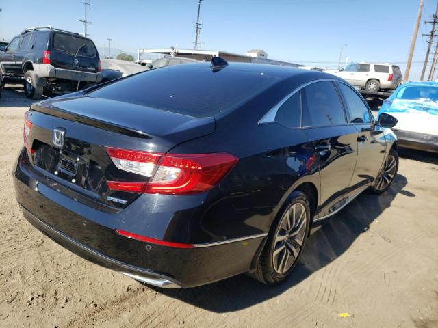 1HGCV3F52NA015945 - 2022 HONDA ACCORD HYBRID EXL BLACK photo 3