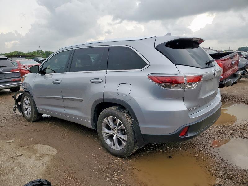 5TDKKRFH3FS065645 - 2015 TOYOTA HIGHLANDER XLE 银色 照片 2