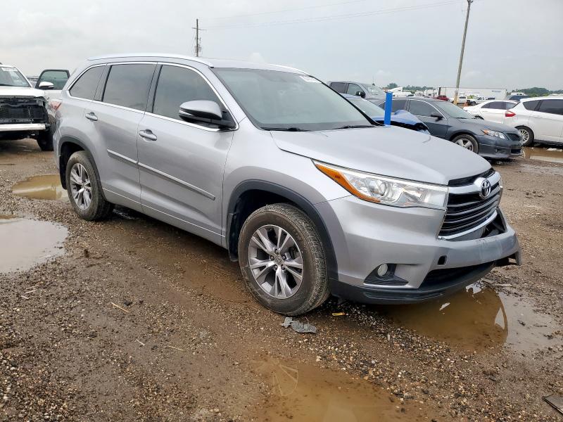 5TDKKRFH3FS065645 - 2015 TOYOTA HIGHLANDER XLE 银色 照片 4