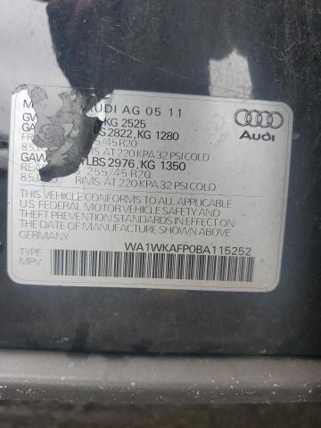 WA1WKAFP0BA115252 - 2011 AUDI Q5 PRESTIGE Qara foto 12