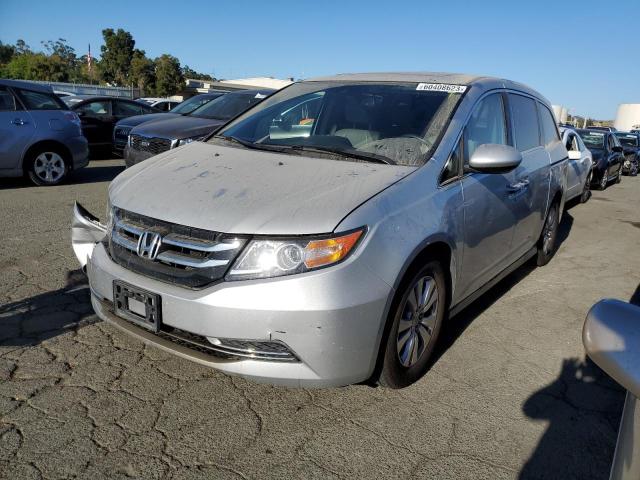 5FNRL5H68EB020798 - 2014 HONDA ODYSSEY EXL SILVER photo 1