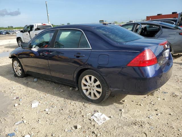 1HGCM66507A043055 - 2007 HONDA ACCORD EX BLUE photo 2