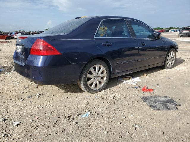 1HGCM66507A043055 - 2007 HONDA ACCORD EX BLUE photo 3