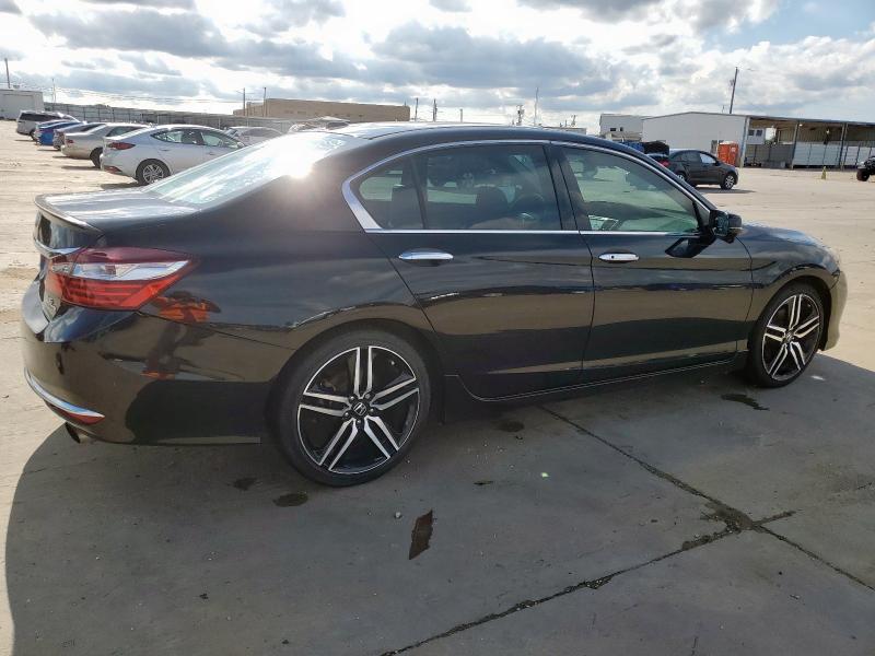 1HGCR3F99GA012308 - 2016 HONDA ACCORD TOURING შავი ფოტო 3