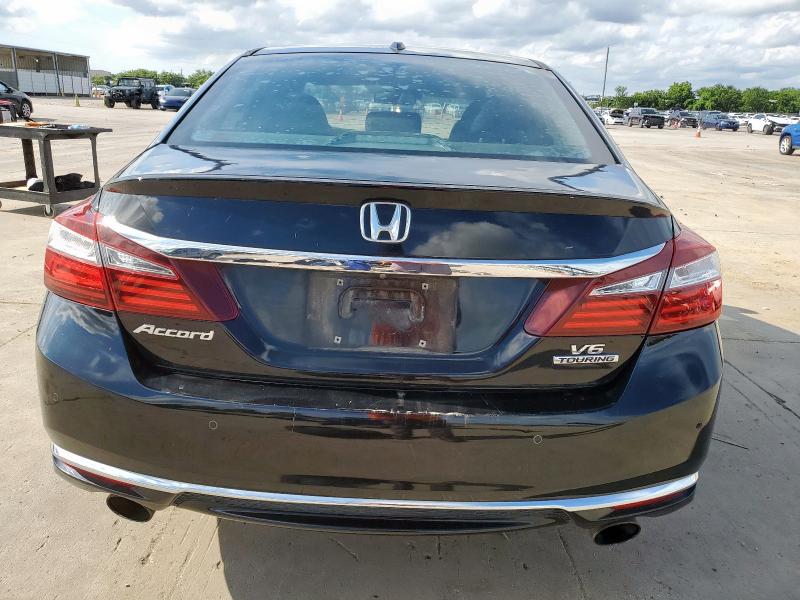 1HGCR3F99GA012308 - 2016 HONDA ACCORD TOURING შავი ფოტო 6