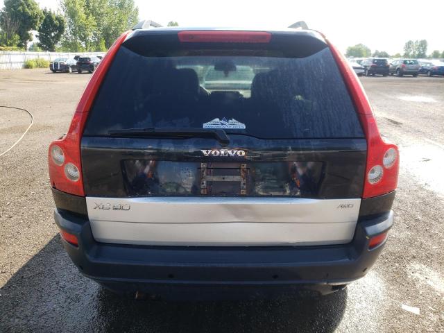 YV1CZ59H241108607 - 2004 VOLVO XC90 BLACK photo 6