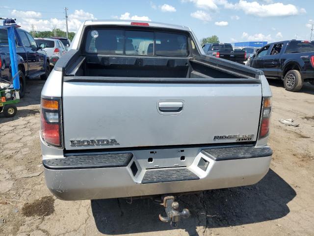 2HJYK16506H503663 - 2006 HONDA RIDGELINE RTL SILVER photo 6