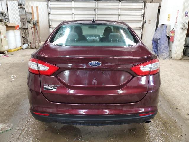 3FA6P0G78DR142214 - 2013 FORD FUSION S BURGUNDY photo 6