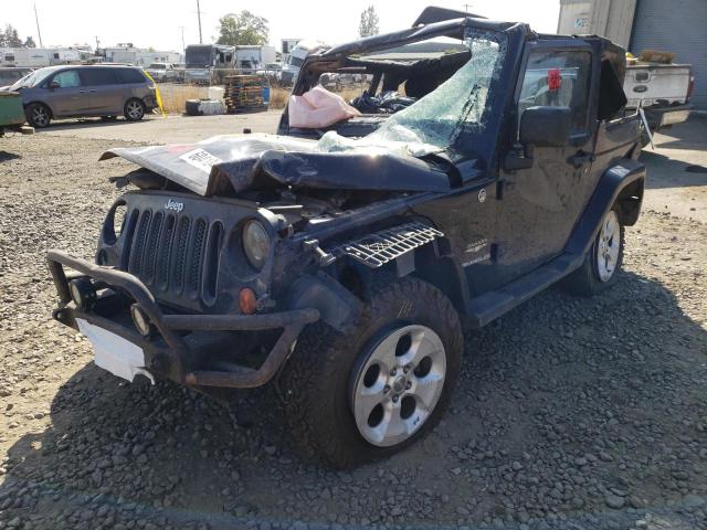 1C4AJWBG2DL538671 - 2013 JEEP WRANGLER SAHARA BLUE photo 2