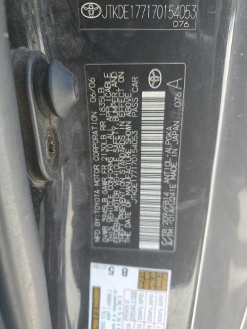 JTKDE177170154053 - 2007 TOYOTA SCION TC 黑色 照片 12
