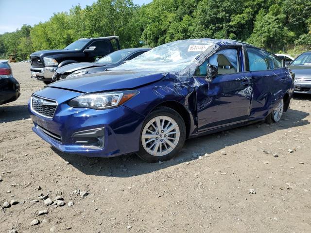 4S3GKAB65J3600268 - 2018 SUBARU IMPREZA PREMIUM BLUE photo 1