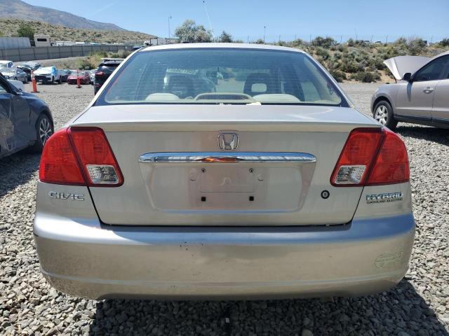 JHMES96623S002677 - 2003 HONDA CIVIC HYBRID TAN photo 6