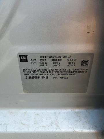 1G1JA6SG6E4161427 - 2014 CHEVROLET SONIC LS SILVER photo 12