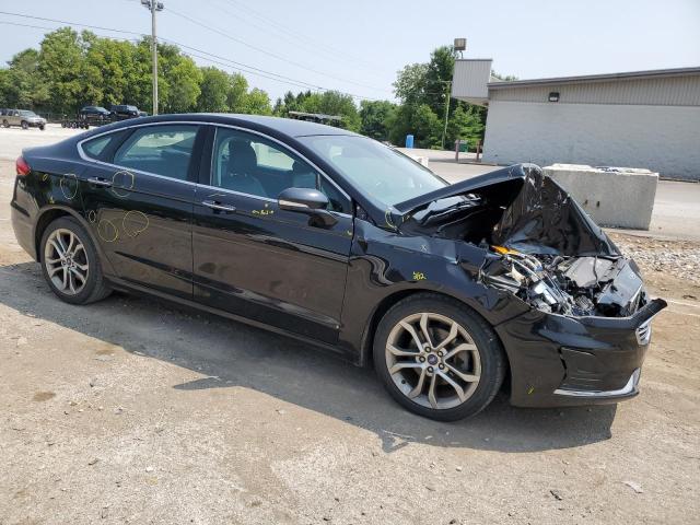 3FA6P0CD4KR139187 - 2019 FORD FUSION SEL BLACK photo 4