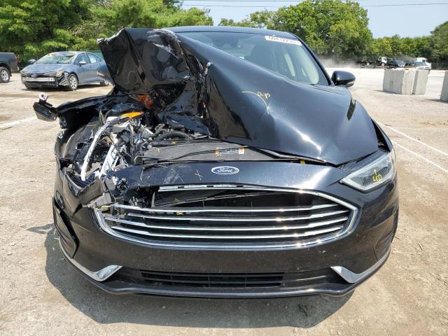 3FA6P0CD4KR139187 - 2019 FORD FUSION SEL BLACK photo 5