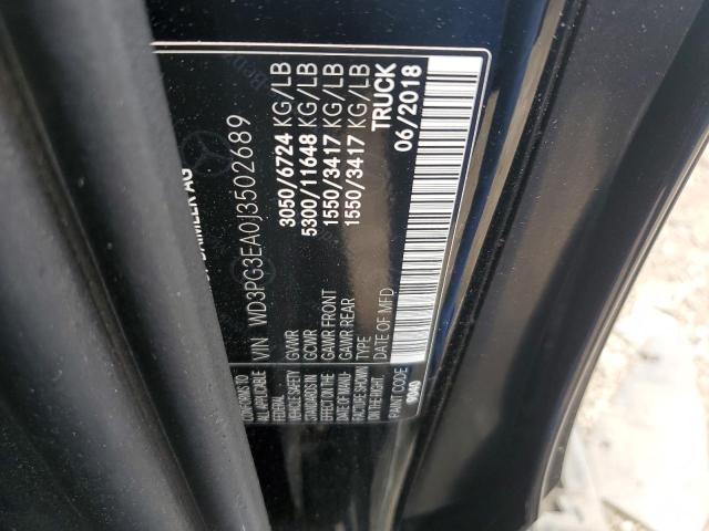 WD3PG3EA0J3502689 - 2018 MERCEDES-BENZ METRIS BLACK photo 13