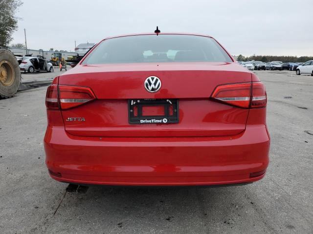 3VW2K7AJ9FM407479 - 2015 VOLKSWAGEN JETTA BASE RED photo 6