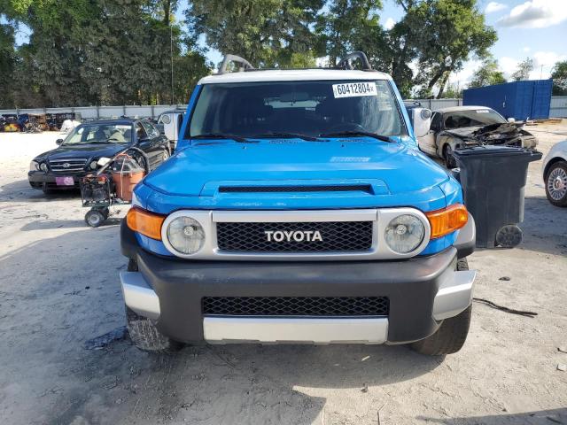 JTEBU11F270048191 - 2007 TOYOTA FJ CRUISER BLUE photo 5