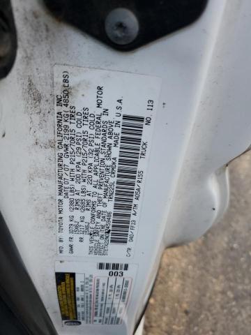 5TETX22N07Z459486 - 2007 TOYOTA TACOMA ACCESS CAB თეთრი ფოტო 12