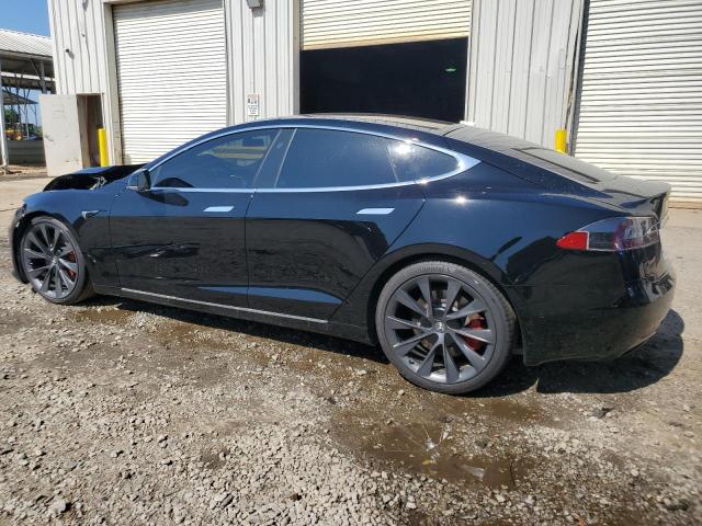 5YJSA1E27LF370566 - 2020 TESLA MODEL S შავი ფოტო 2