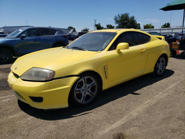 KMHHN65F25U159747 - 2005 HYUNDAI TIBURON GT YELLOW photo 1