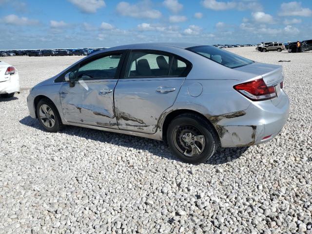 19XFB2F57EE033613 - 2014 HONDA CIVIC LX SILVER photo 2