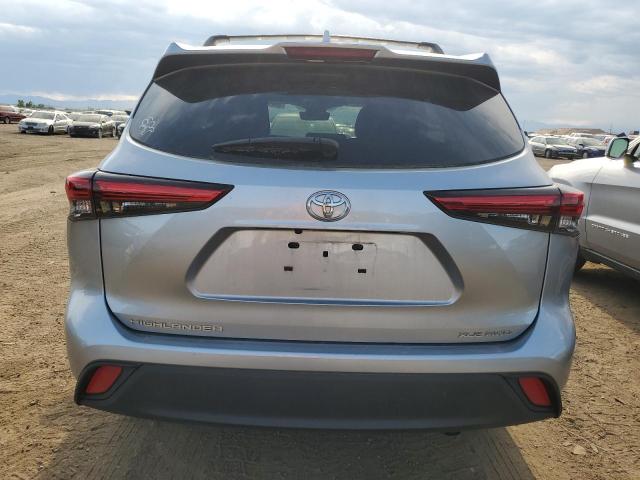 5TDGZRBH5LS514987 - 2020 TOYOTA HIGHLANDER XLE SILVER photo 6